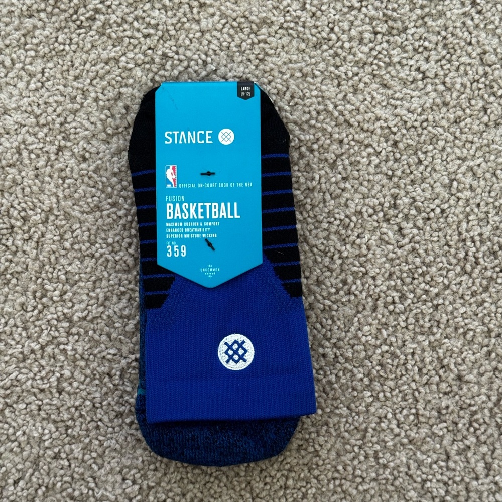 Stance 359 Fusion Basketball Quarter Socks Men Large 8-12